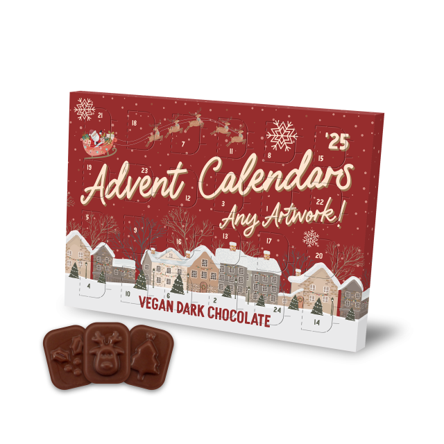 Advent Calendars – Mini Advent Calendar – Vegan Dark Chocolate – 71% Cocoa